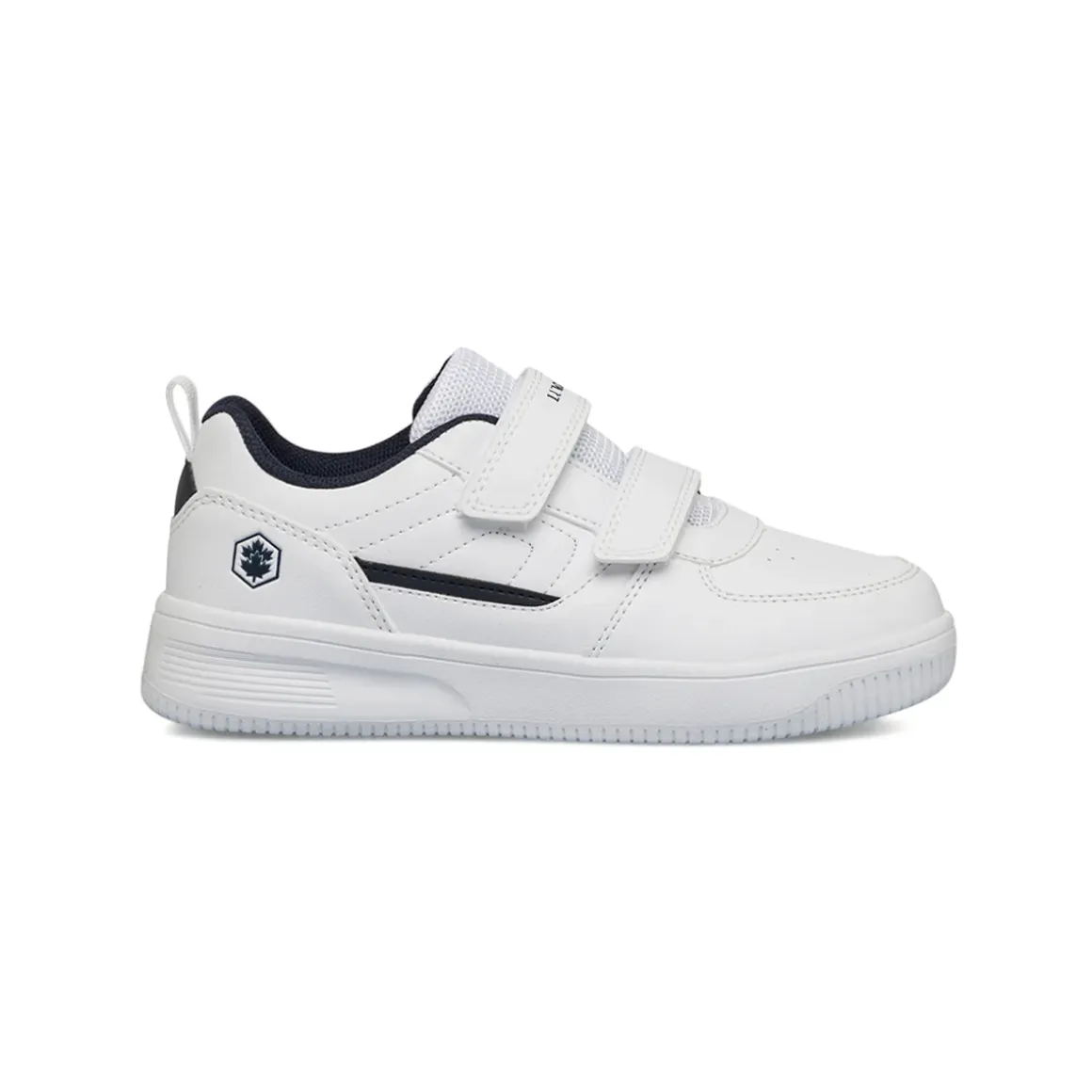 Sneakers bianche da ragazzo con logo laterale Lumberjack Finster GS
