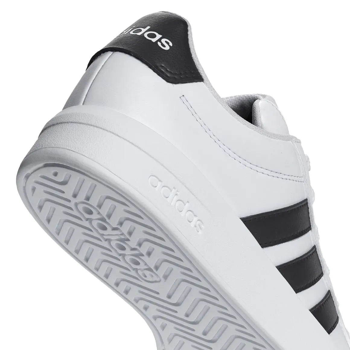 Sneakers bianche da Ragazzo con inserti neri adidas GRAND COURT 3.0