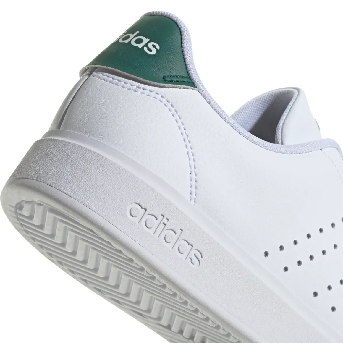 Sneakers bianche da Uomo adidas Advantage 2.0 con dettagli traforati
