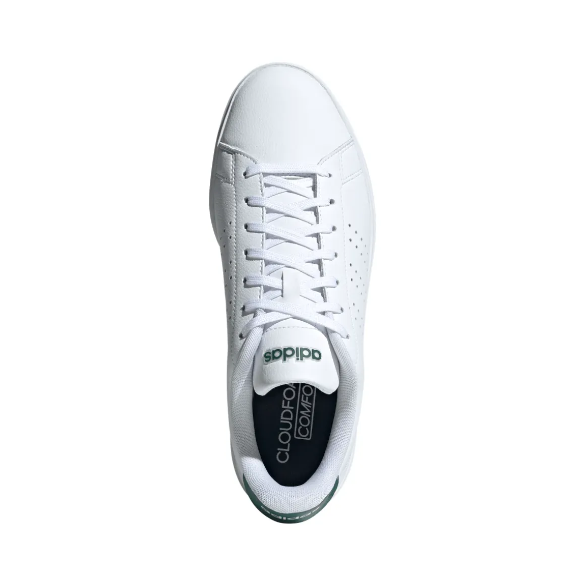 Sneakers bianche da Uomo adidas Advantage 2.0 con dettagli traforati