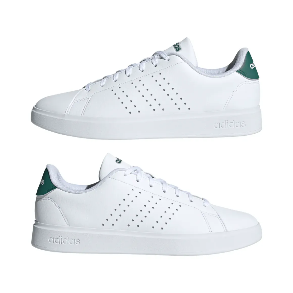 Sneakers bianche da Uomo adidas Advantage 2.0 con dettagli traforati