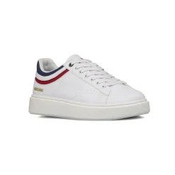 Sneakers bianche da Uomo Americanino con dettagli blu navy e rosso