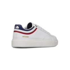 Sneakers bianche da Uomo Americanino con dettagli blu navy e rosso
