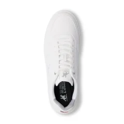 Sneakers bianche da Uomo con dettagli in contrasto e logo U.S. Grand Polo