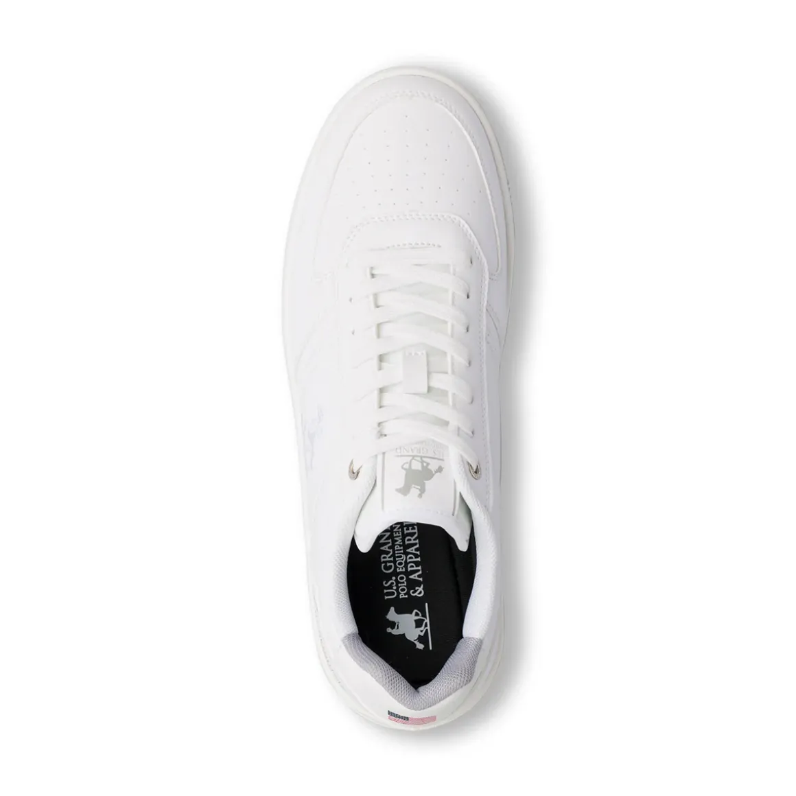 Sneakers bianche da Uomo con dettagli in contrasto e logo U.S. Grand Polo