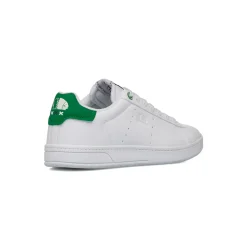 Sneakers bianche da Uomo con dettaglio verde e logo Americanino