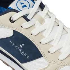Sneakers Bianche da Uomo con dettagli effetto scamosciato Navigare