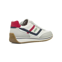 Sneakers bianche da Uomo con dettagli in contrasto Ducati