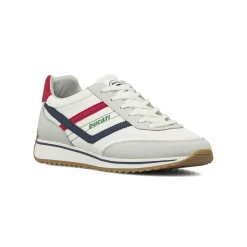 Sneakers bianche da Uomo con dettagli in contrasto Ducati