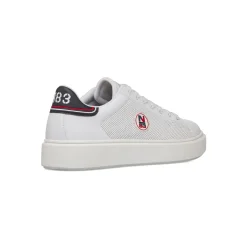 Sneakers bianche da Uomo con dettagli traforati con logo Nautica
