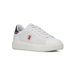 Sneakers bianche da Uomo con dettagli traforati con logo Nautica