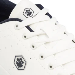 Sneakers Bianche da Uomo con dettagli logo blu navy Lumberjack