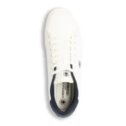 Sneakers Bianche da Uomo con dettagli logo blu navy Lumberjack