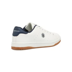 Sneakers Bianche da Uomo con dettagli logo blu navy Lumberjack