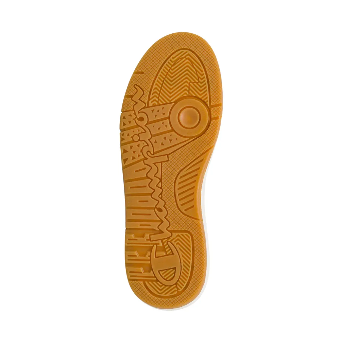 Sneakers bianche da Uomo con dettagli verdi e suola in gomma Champion