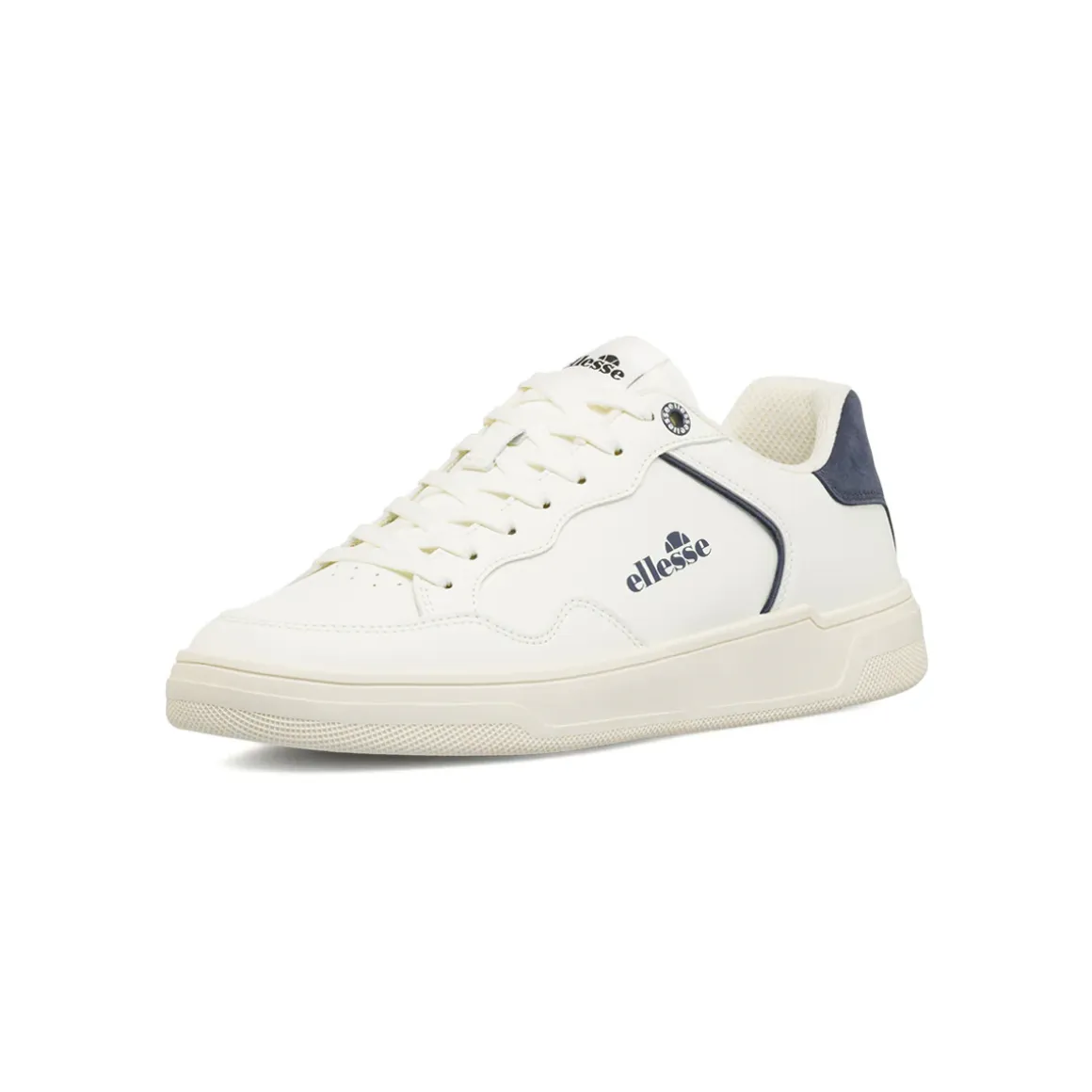 Sneakers bianche da Uomo con dettagli blu e logo Ellesse