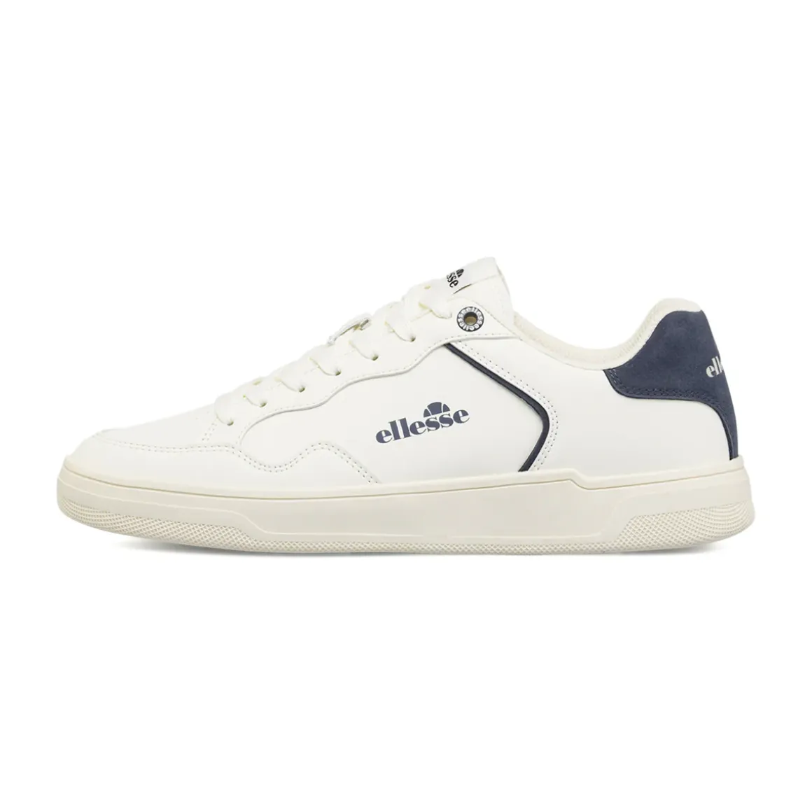 Sneakers bianche da Uomo con dettagli blu e logo Ellesse