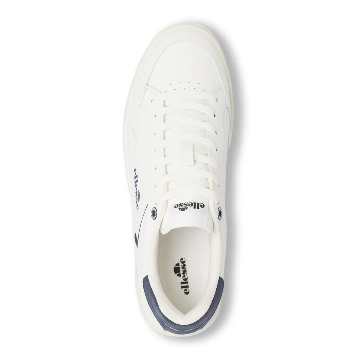 Sneakers bianche da Uomo con dettagli blu e logo Ellesse