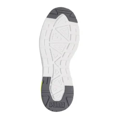 Sneakers bianche da Uomo con dettagli grigi e giallo Puma Trinity 2