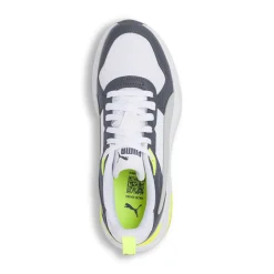 Sneakers bianche da Uomo con dettagli grigi e giallo Puma Trinity 2