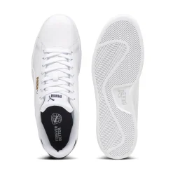 Sneakers bianche da uomo con dettagli oro e blu Puma Smash 3.0 L