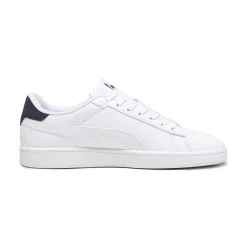Sneakers bianche da uomo con dettagli oro e blu Puma Smash 3.0 L