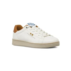 Sneakers bianche da Uomo con inserto marrone Navigare