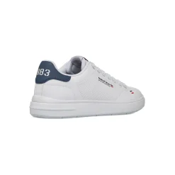 Sneakers bianche da Uomo con inserti blu e logo Nautica