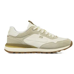 Sneakers bianche da Uomo con inserti effetto scamosciato Jeep Spirit