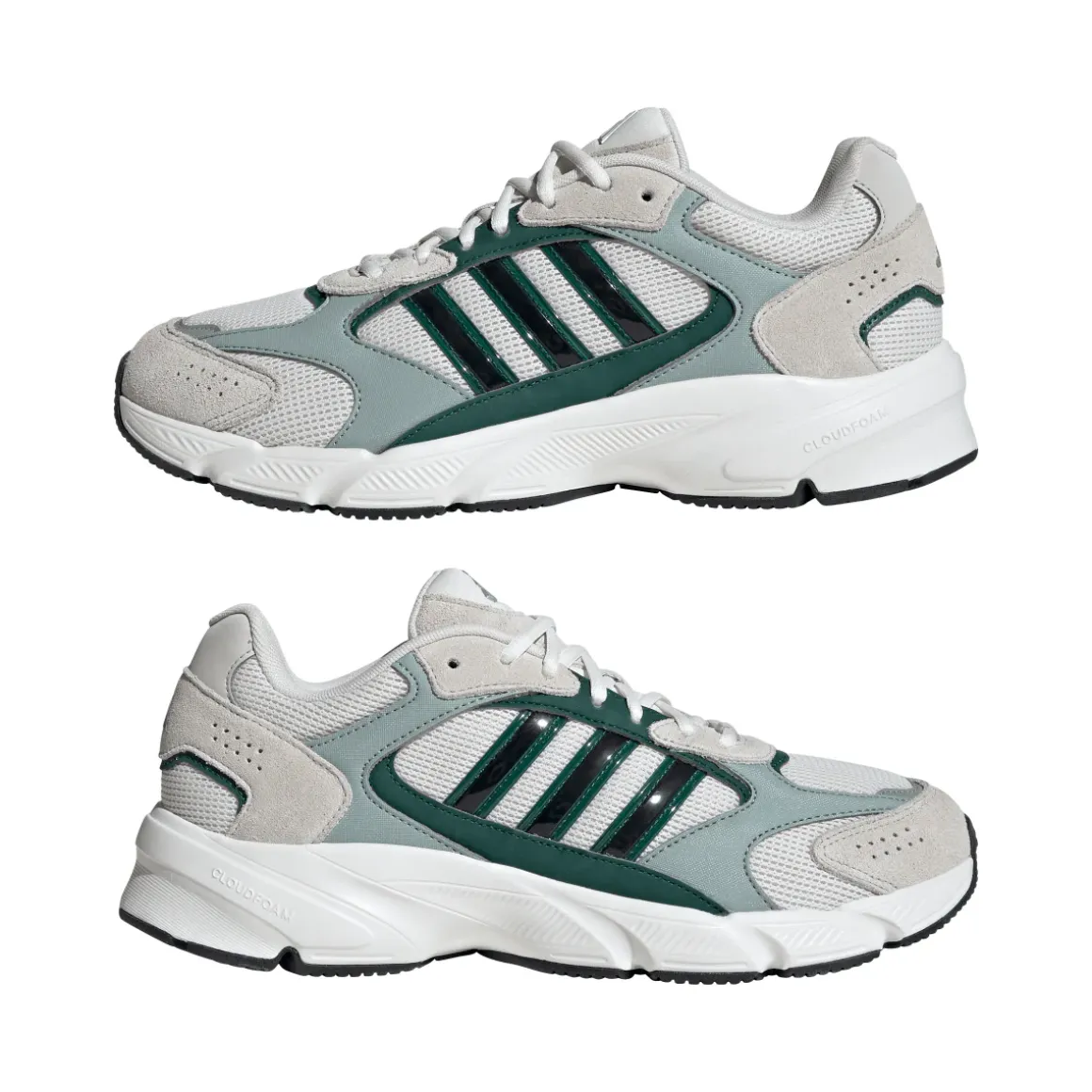 Sneakers bianche da Uomo con inserti grigi adidas CRAZYCHAOS 2000