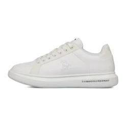 Sneakers bianche da Uomo con logo laterale U.S. Grand Polo