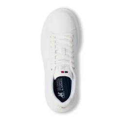 Sneakers bianche da Uomo con logo laterale U.S. Grand Polo