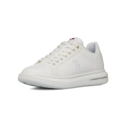 Sneakers bianche da Uomo con logo laterale U.S. Grand Polo