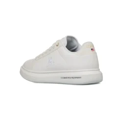 Sneakers bianche da Uomo con logo laterale U.S. Grand Polo
