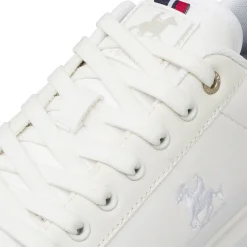 Sneakers bianche da Uomo con logo laterale U.S. Grand Polo