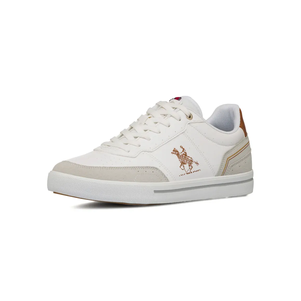 Sneakers bianche da Uomo con logo laterale U.S. Grand Polo
