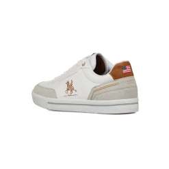 Sneakers bianche da Uomo con logo laterale U.S. Grand Polo