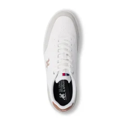 Sneakers bianche da Uomo con logo laterale U.S. Grand Polo