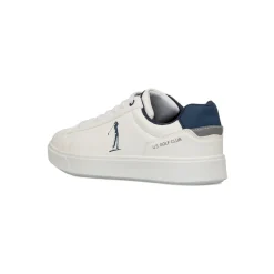 Sneakers bianche da Uomo con logo laterale US Golf Club