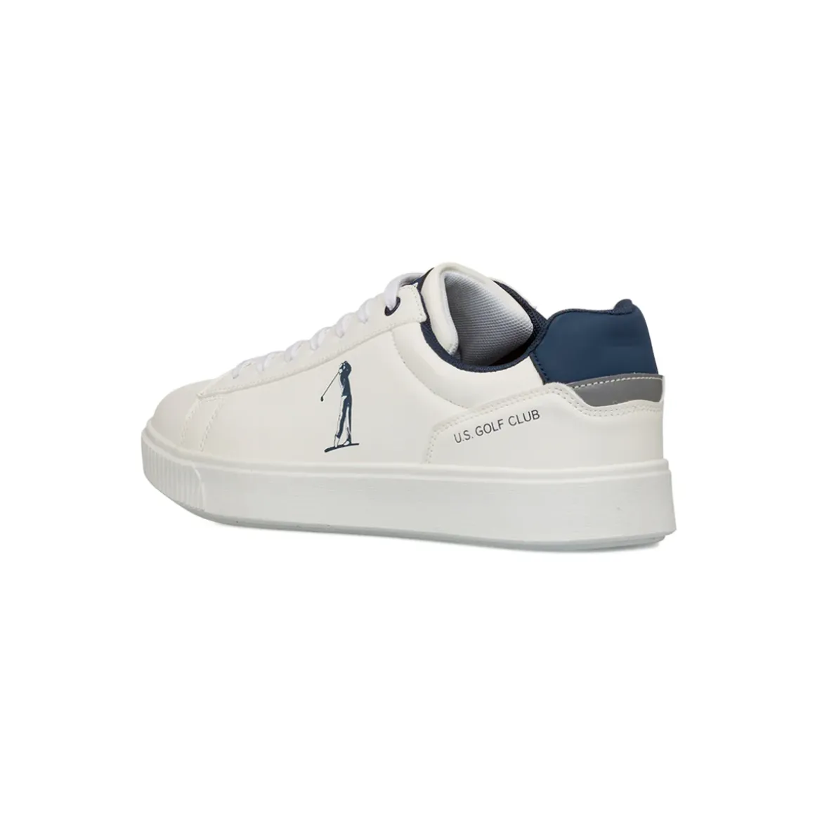 Sneakers bianche da Uomo con logo laterale US Golf Club