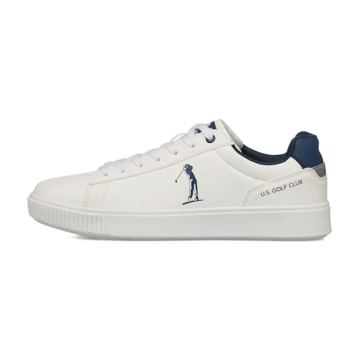 Sneakers bianche da Uomo con logo laterale US Golf Club