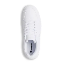Sneakers bianche da uomo con logo laterale Champion Rebound Low