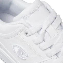 Sneakers bianche da uomo con logo laterale Champion Rebound Low