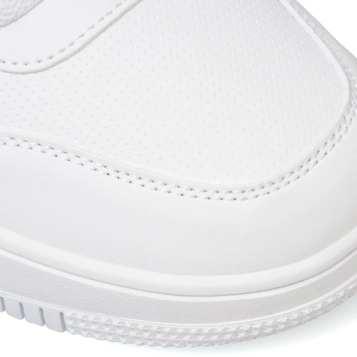 Sneakers bianche da uomo con logo laterale Champion Rebound Low