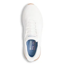 Sneakers bianche da Uomo con Memory Foam Skechers Bobs Slip-Ins