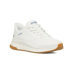 Sneakers bianche da Uomo con Memory Foam Skechers Bobs Slip-Ins
