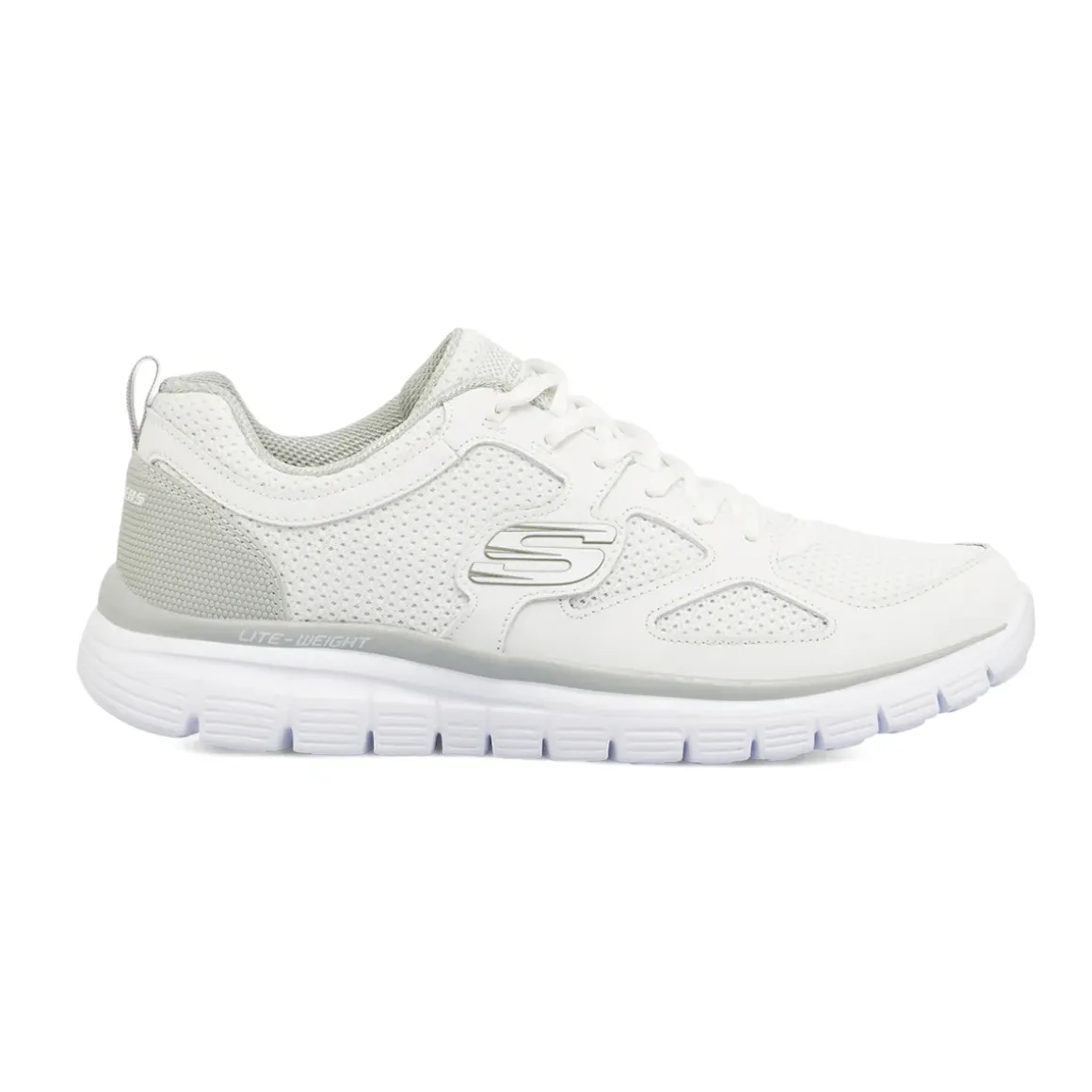 Sneakers bianche da Uomo con Memory Foam Lite-Weight Skechers Burns
