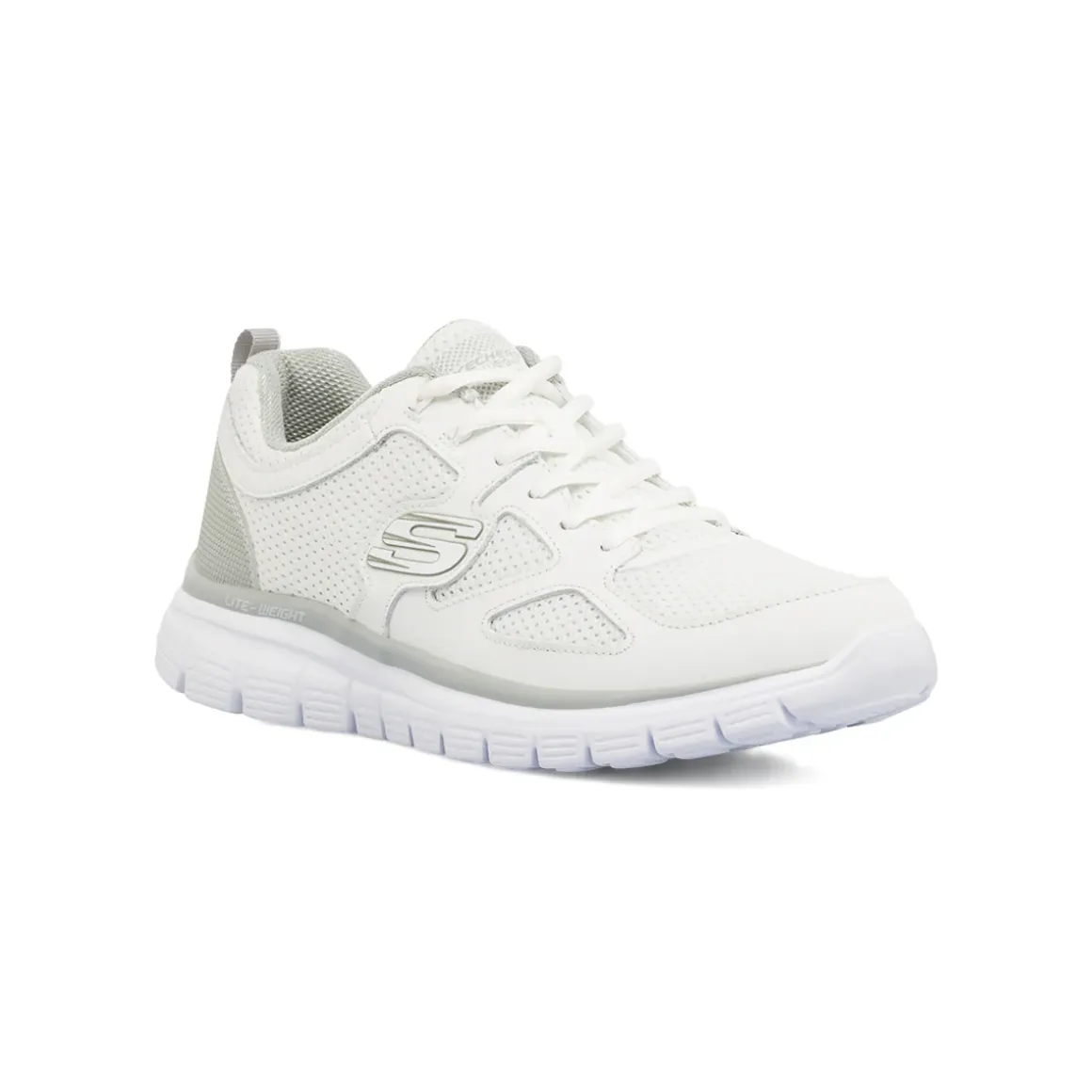Sneakers bianche da Uomo con Memory Foam Lite-Weight Skechers Burns
