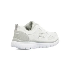 Sneakers bianche da Uomo con Memory Foam Lite-Weight Skechers Burns