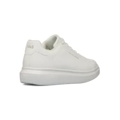 Sneakers bianche da Uomo con suola platform e logo Carrera Jeans